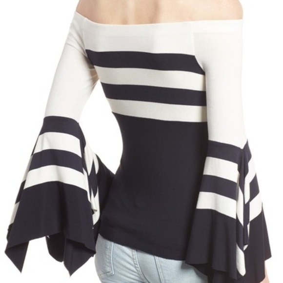 New Bailey 44 Bluebell Off-the-Shoulder Top - Picture 2 of 3